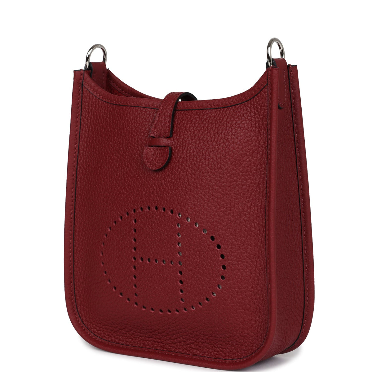 Hermès Evelyne TPM Rouge H Clemence Palladium Hardware