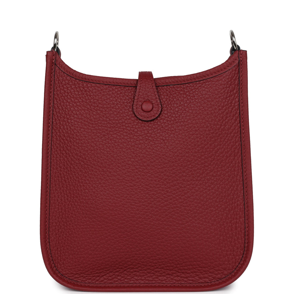 Hermès Evelyne TPM Rouge H Clemence Palladium Hardware