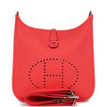 Hermès Evelyne III PM Rose Texas Clemence Palladium Hardware