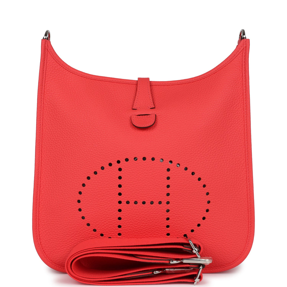 Hermès Evelyne III PM Rose Texas Clemence Palladium Hardware