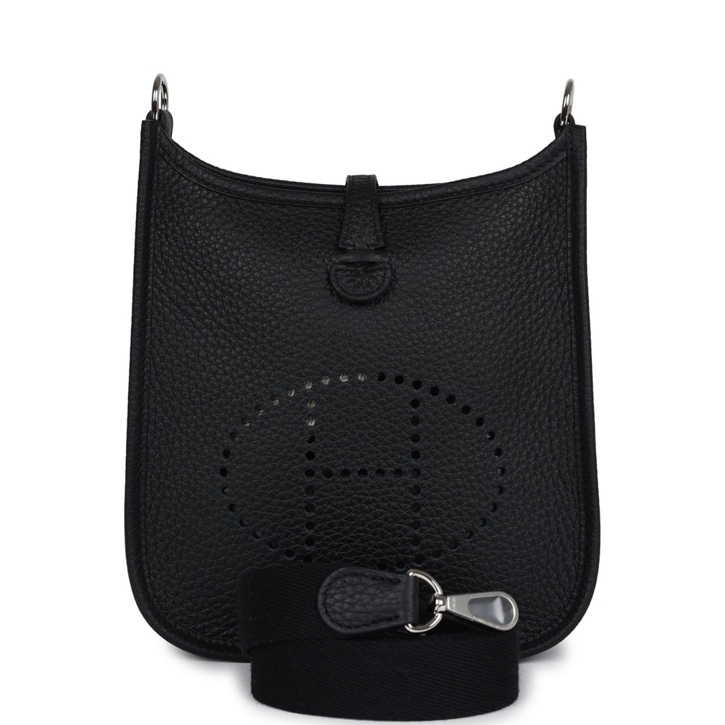 Hermès Evelyne TPM Black Clemence Palladium Hardware