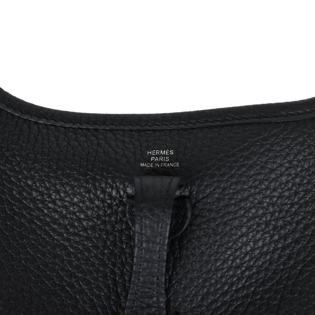 Hermès Evelyne TPM Black Clemence Palladium Hardware