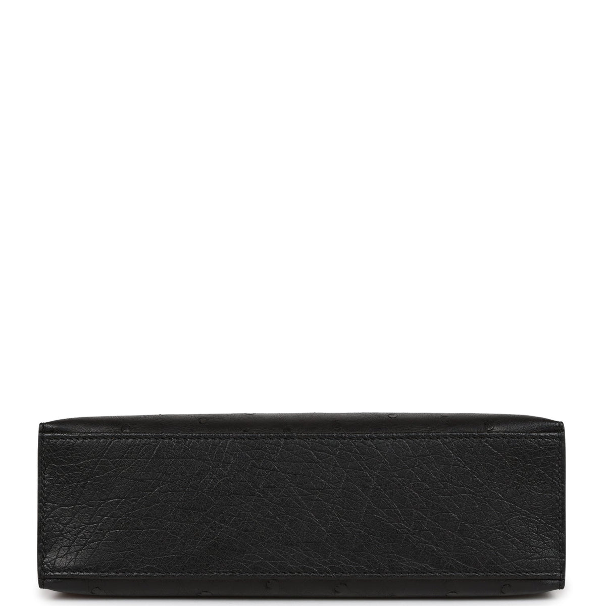 Hermès Kelly Pochette Black Ostrich Gold Hardware