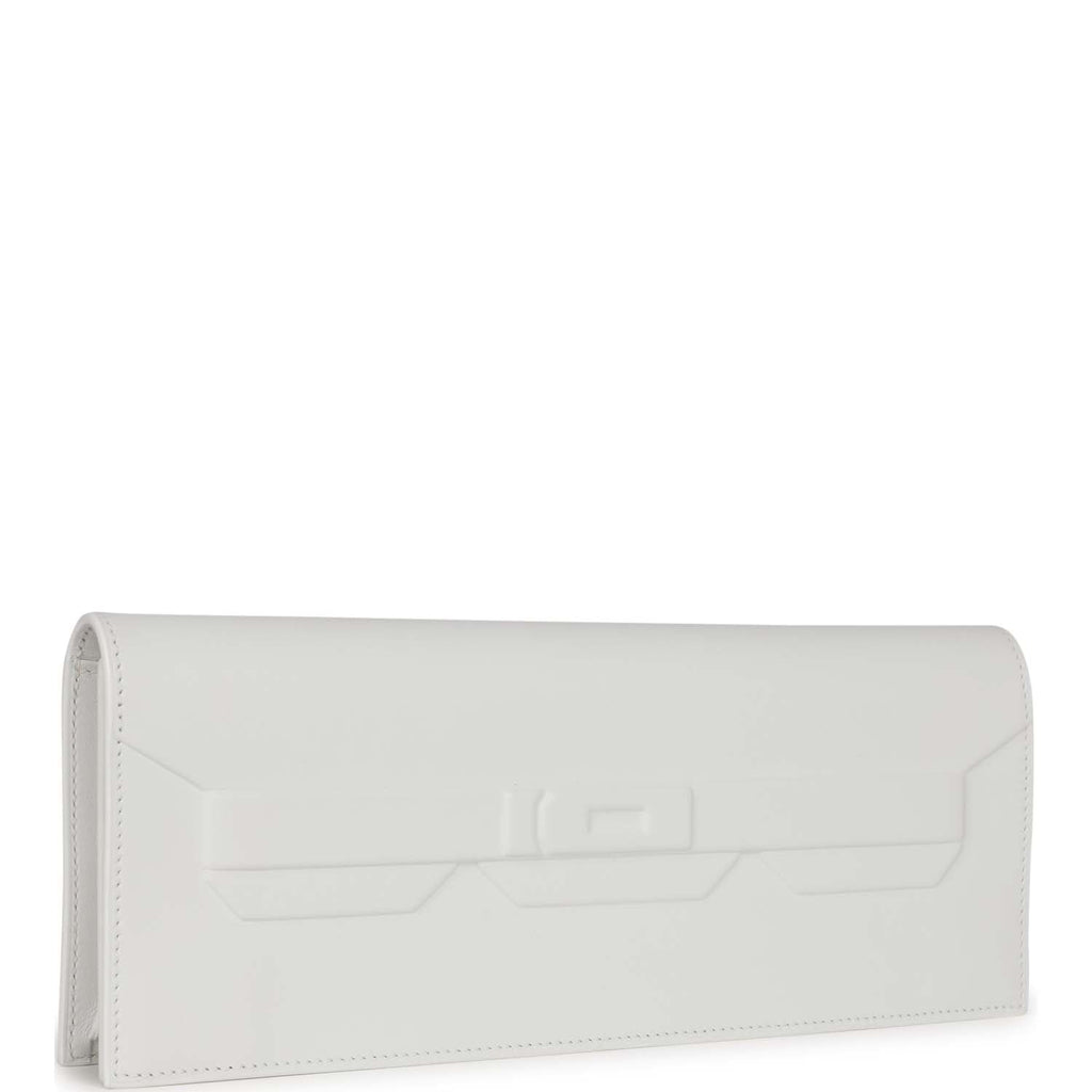 Hermès Shadow Kelly Cut New White Swift