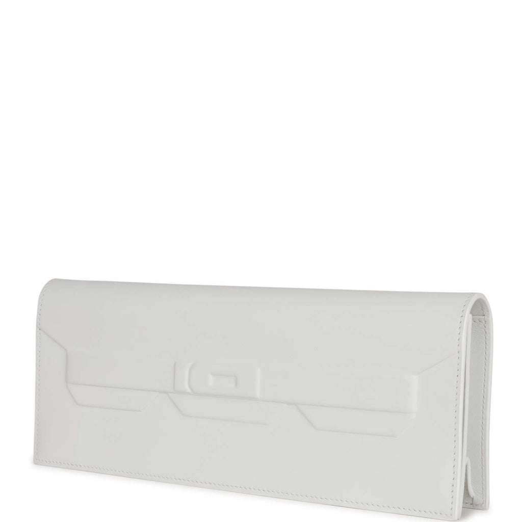Hermès Shadow Kelly Cut New White Swift
