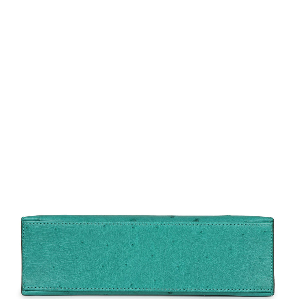 Hermès Kelly Pochette Vert Verone Ostrich Gold Hardware