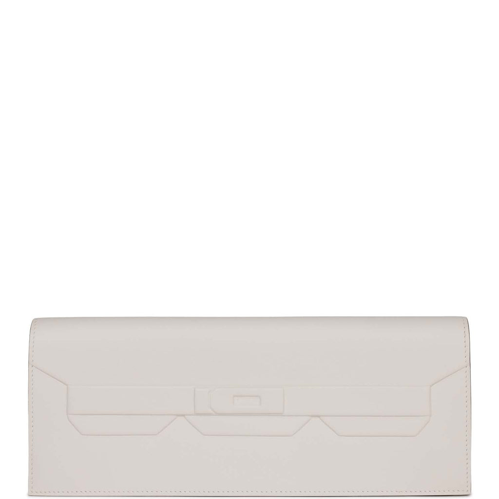 Hermès Shadow Kelly Cut Gris Pale Swift