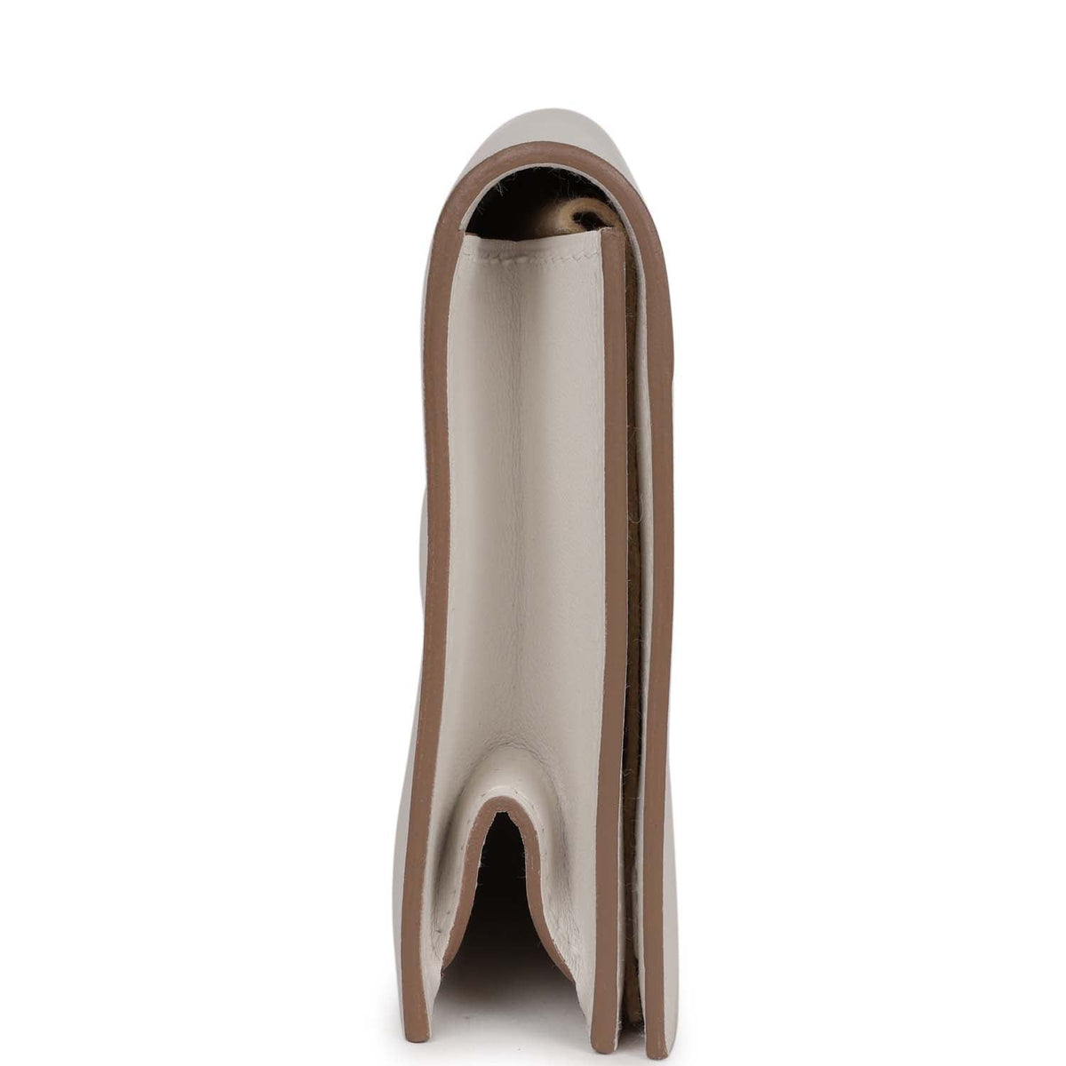 Hermès Shadow Kelly Cut Gris Pale Swift