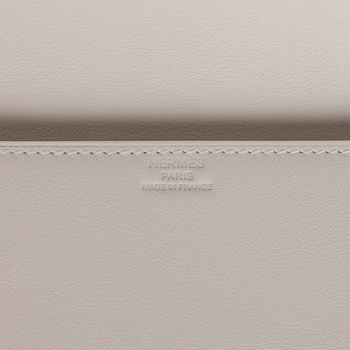 Hermès Shadow Kelly Cut Gris Pale Swift