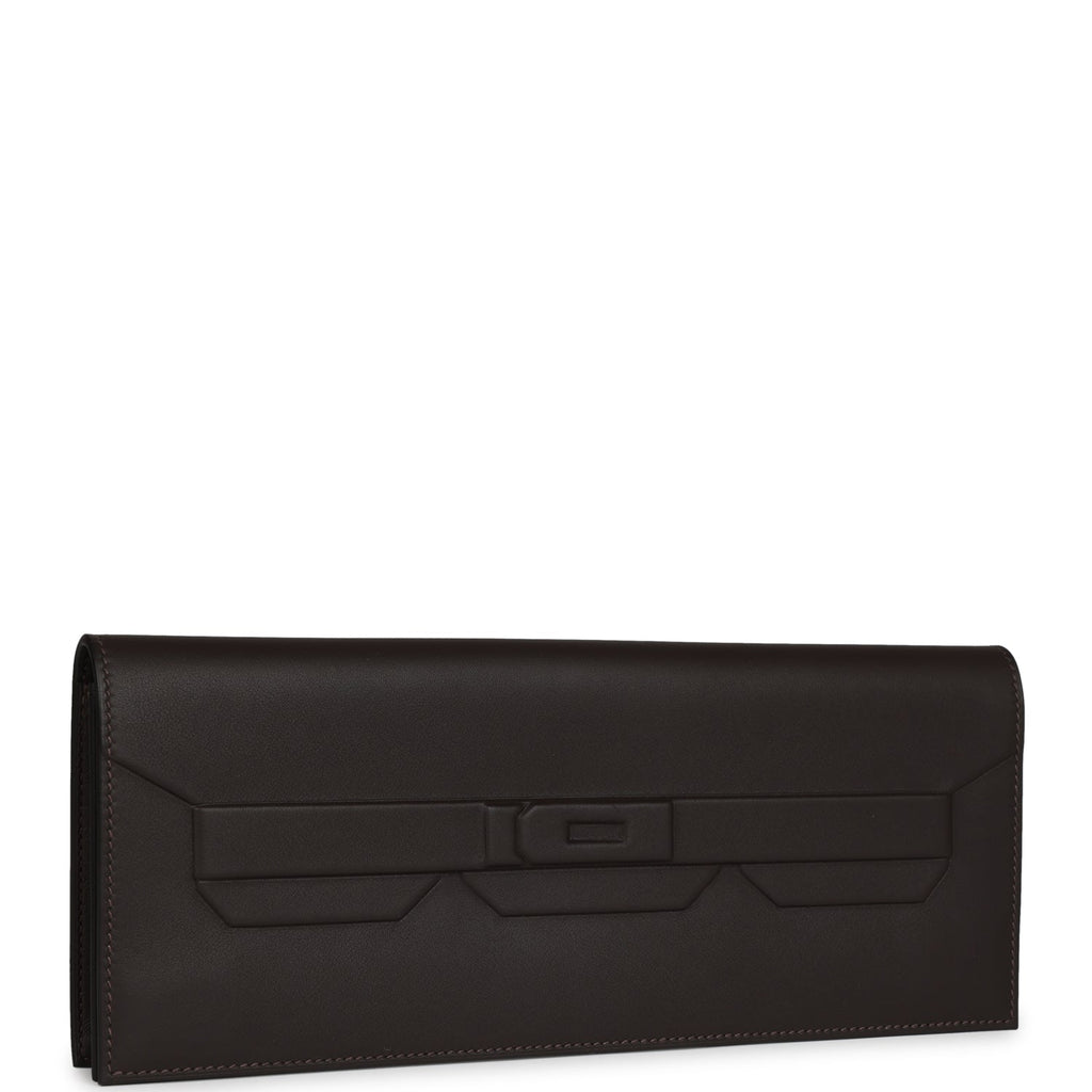 Hermès Shadow Kelly Cut Ebene Swift Calfskin
