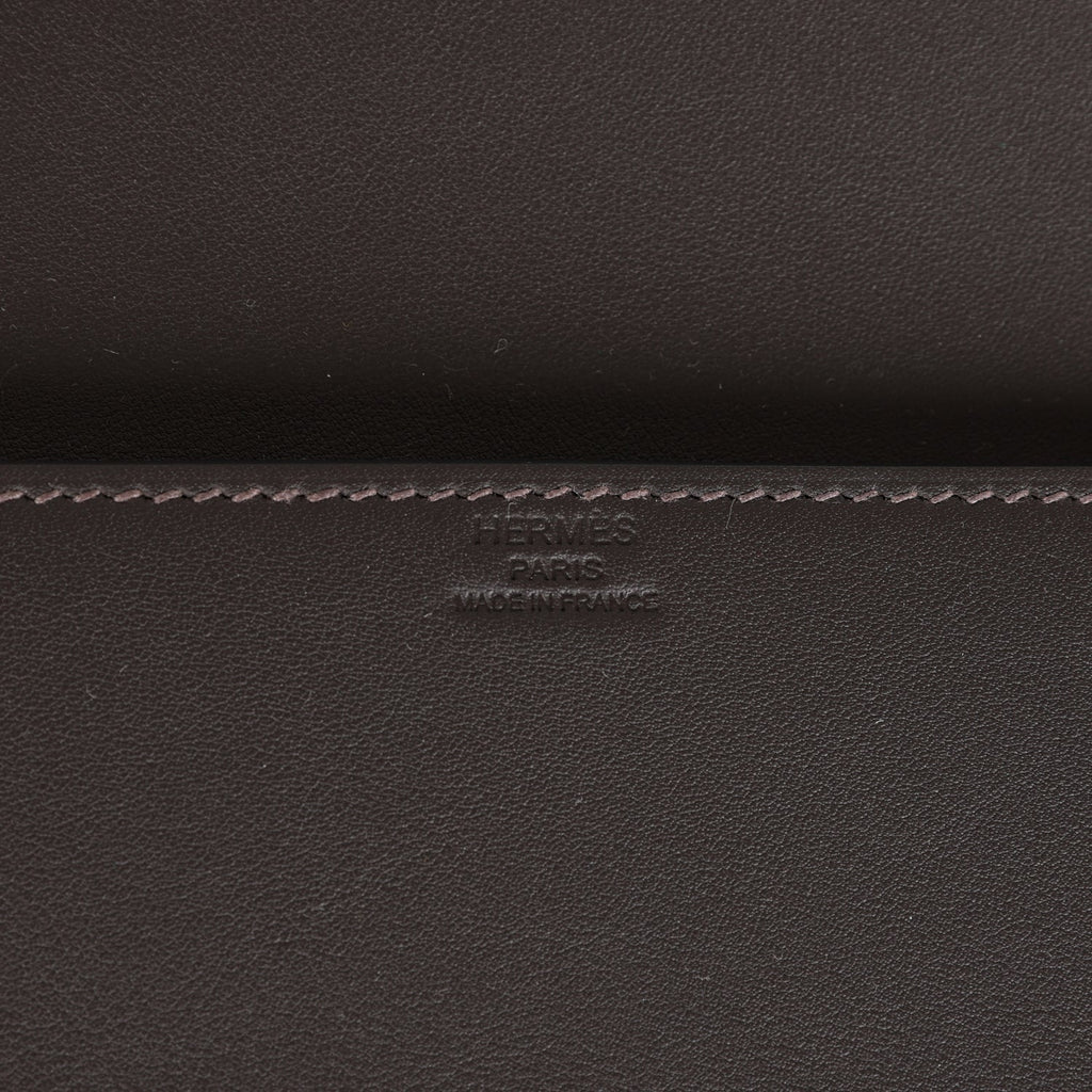 Hermès Shadow Kelly Cut Ebene Swift Calfskin