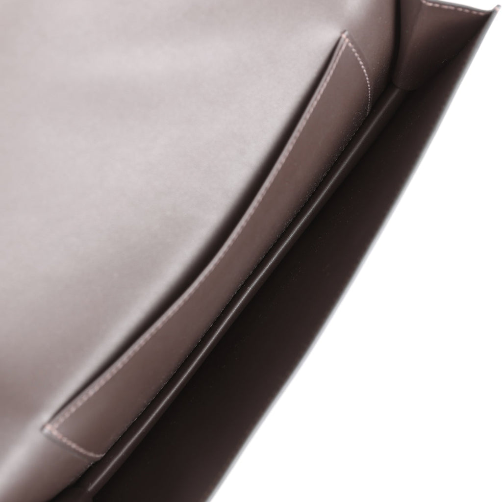 Hermès Shadow Kelly Cut Ebene Swift Calfskin