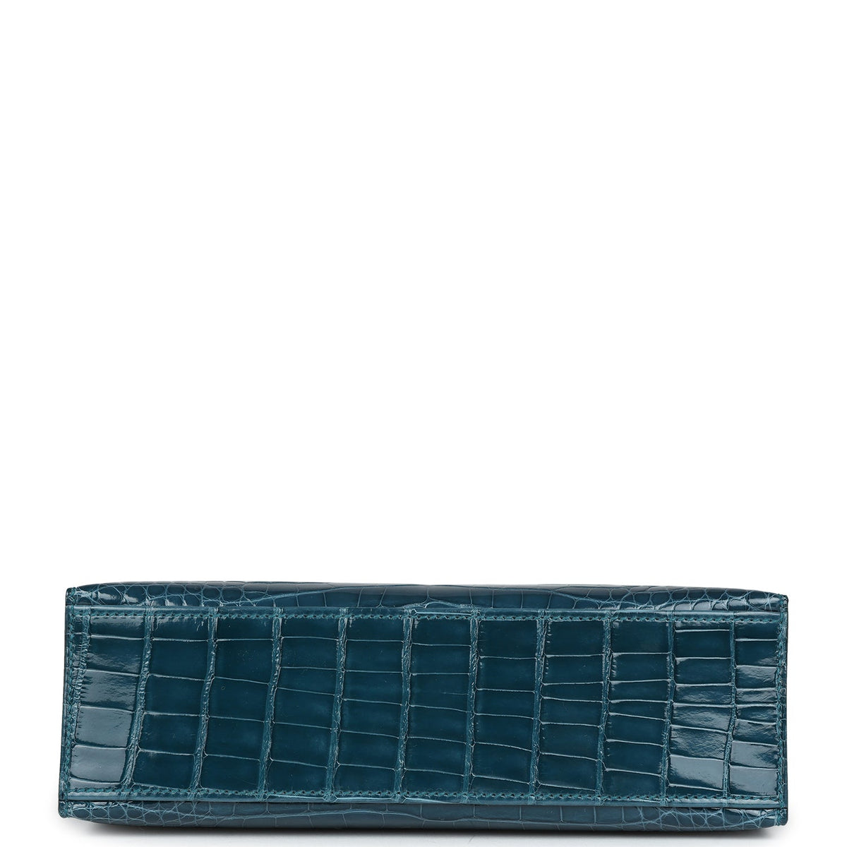 Hermès Kelly Pochette Vert Bosphore Shiny Faux Leather Gold Hardware