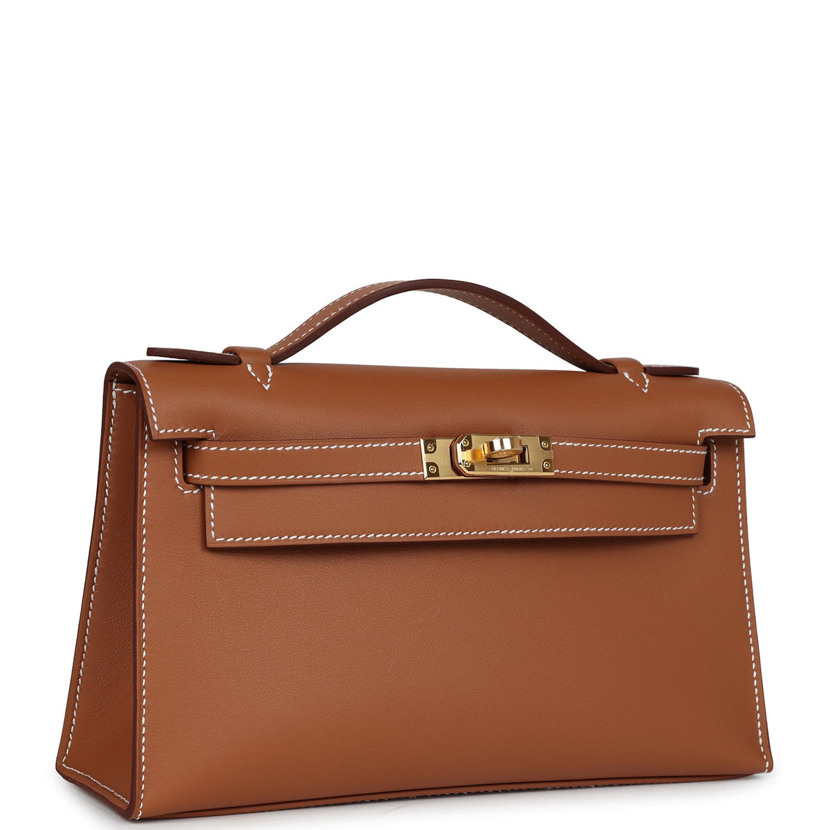 Hermès Kelly Pochette Gold Swift Gold Hardware