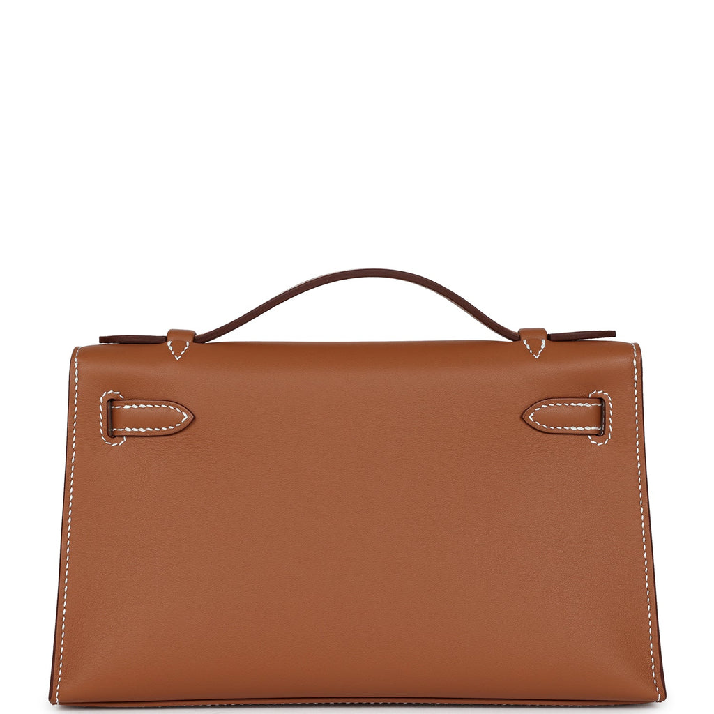 Hermès Kelly Pochette Gold Swift Gold Hardware