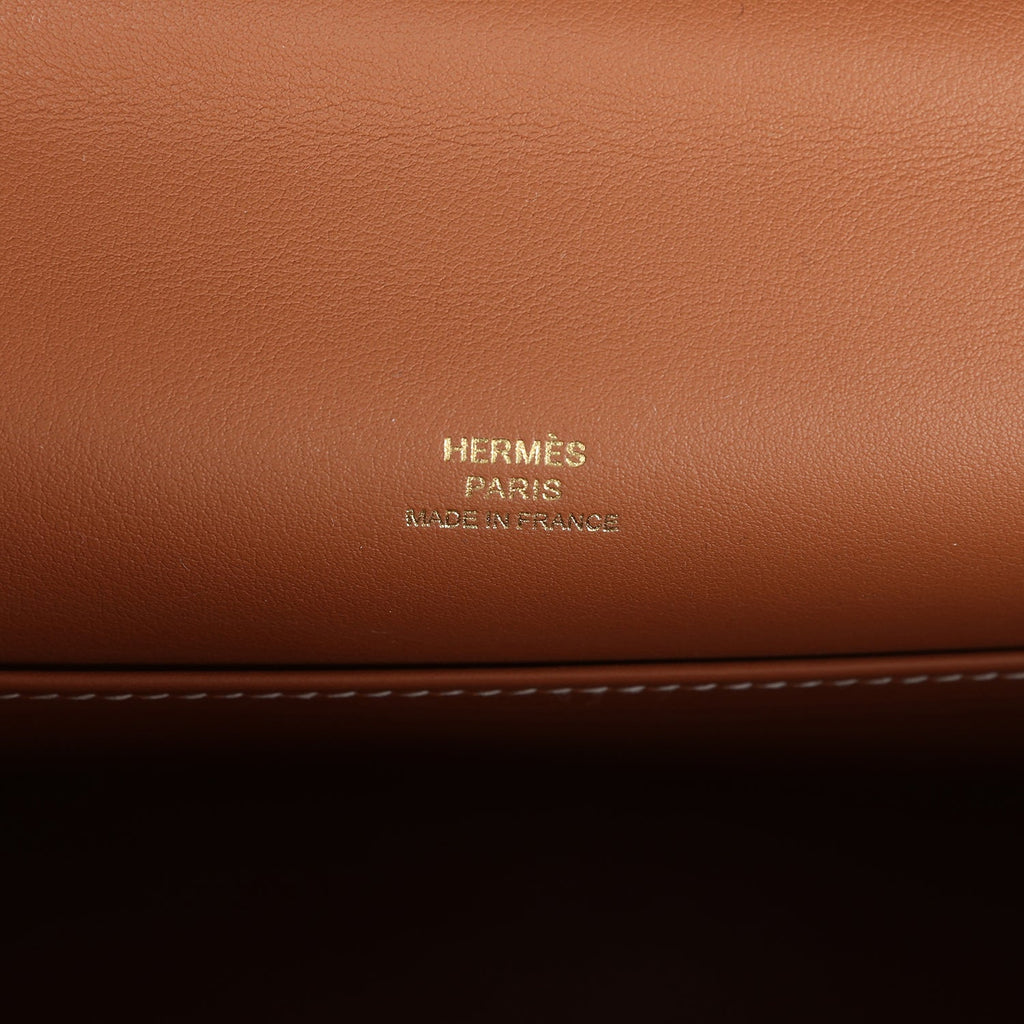 Hermès Kelly Pochette Gold Swift Gold Hardware