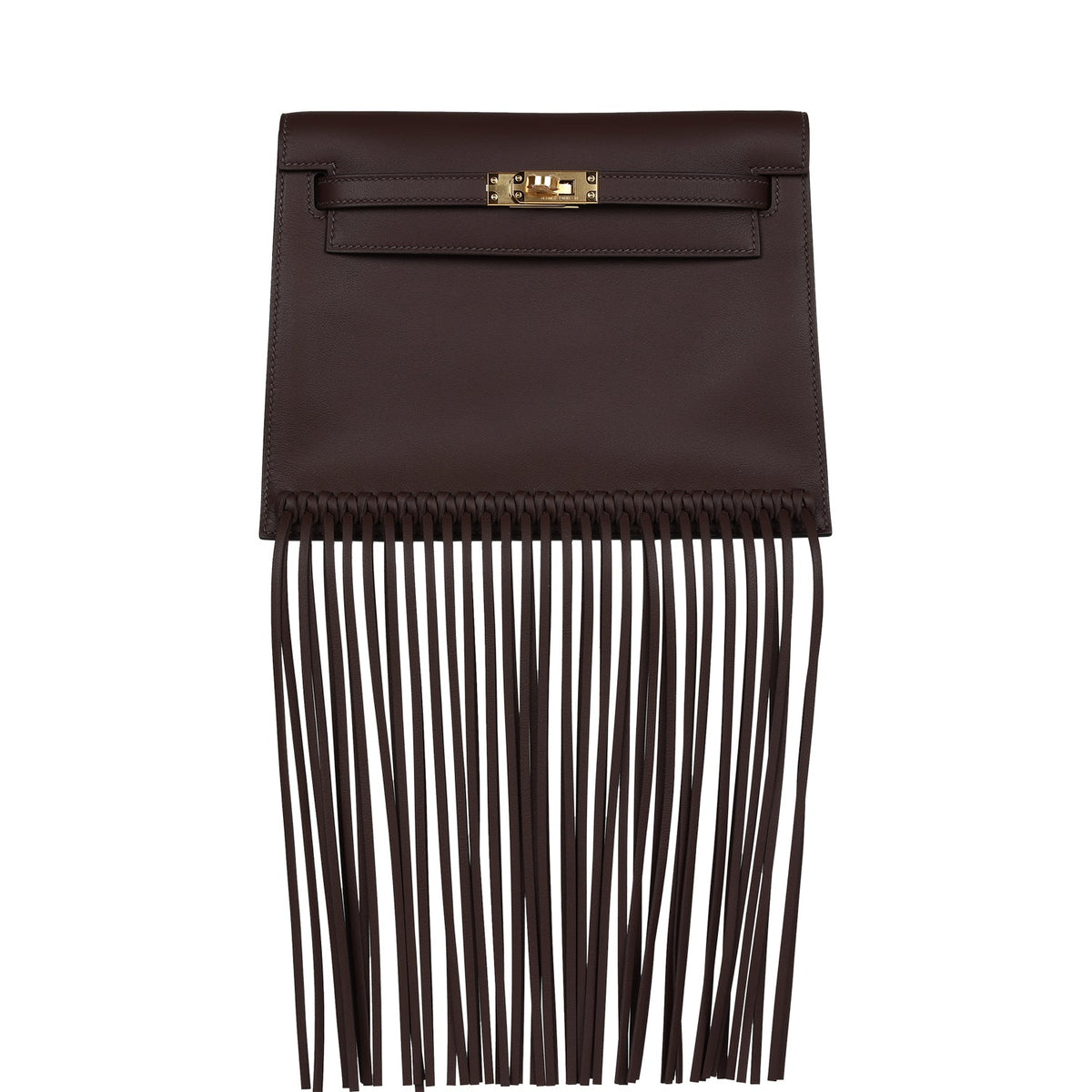 Hermès Kelly Danse Anate Moka Swift Gold Hardware