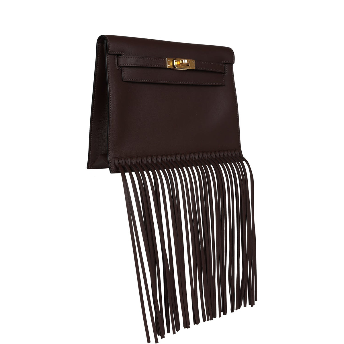 Hermès Kelly Danse Anate Moka Swift Gold Hardware