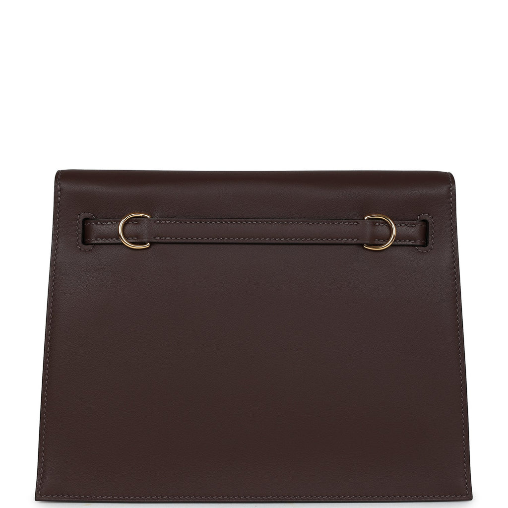 Hermès Kelly Danse Anate Moka Swift Gold Hardware