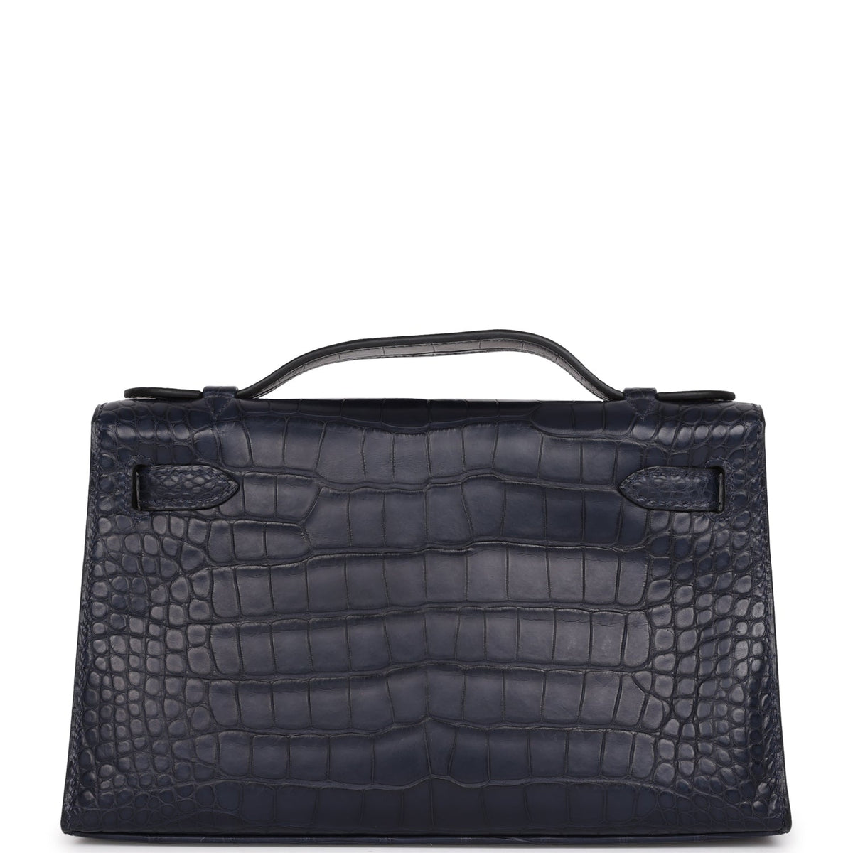 Hermès Kelly Pochette Bleu Indigo Matte Faux Leather Gold Hardware