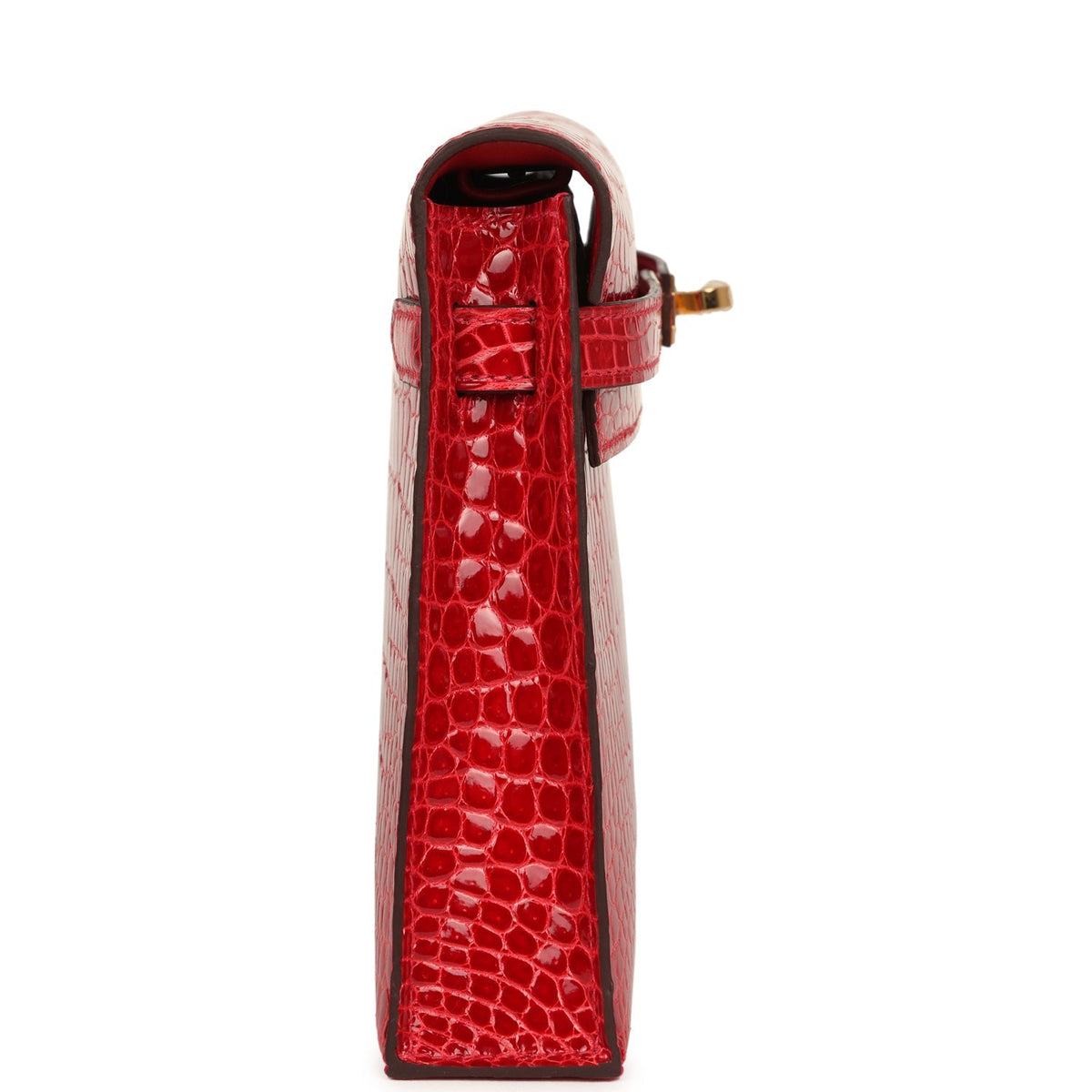 Hermès Kelly Elan Braise Shiny Faux Leather Gold Hardware
