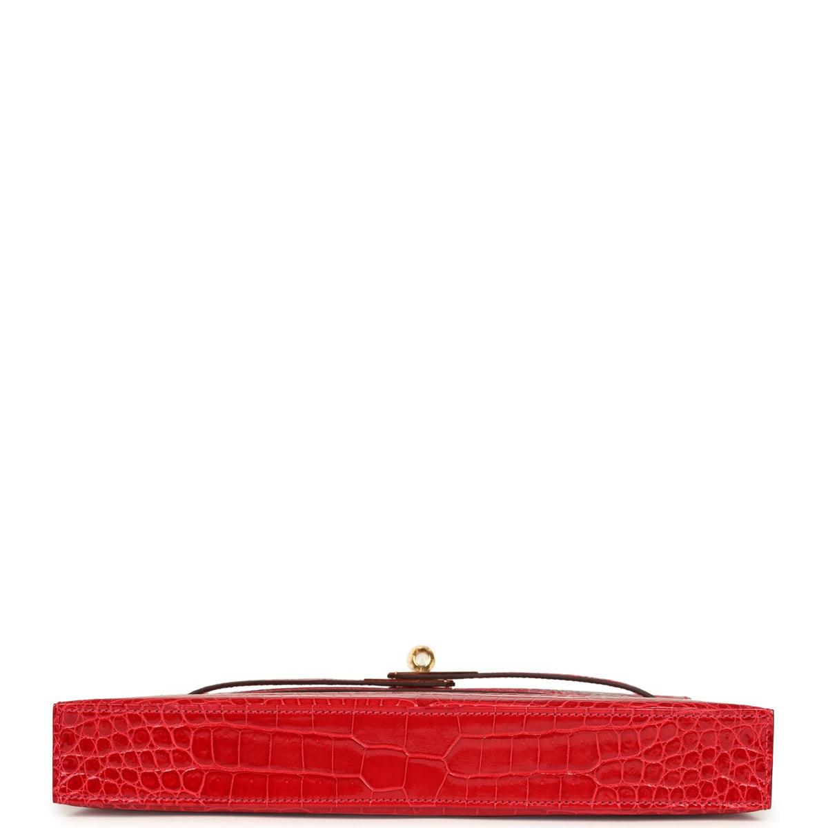 Hermès Kelly Elan Braise Shiny Faux Leather Gold Hardware
