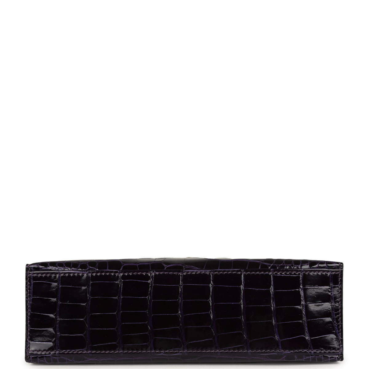Hermès Kelly Pochette Amethyst Shiny Faux Leather Gold Hardware