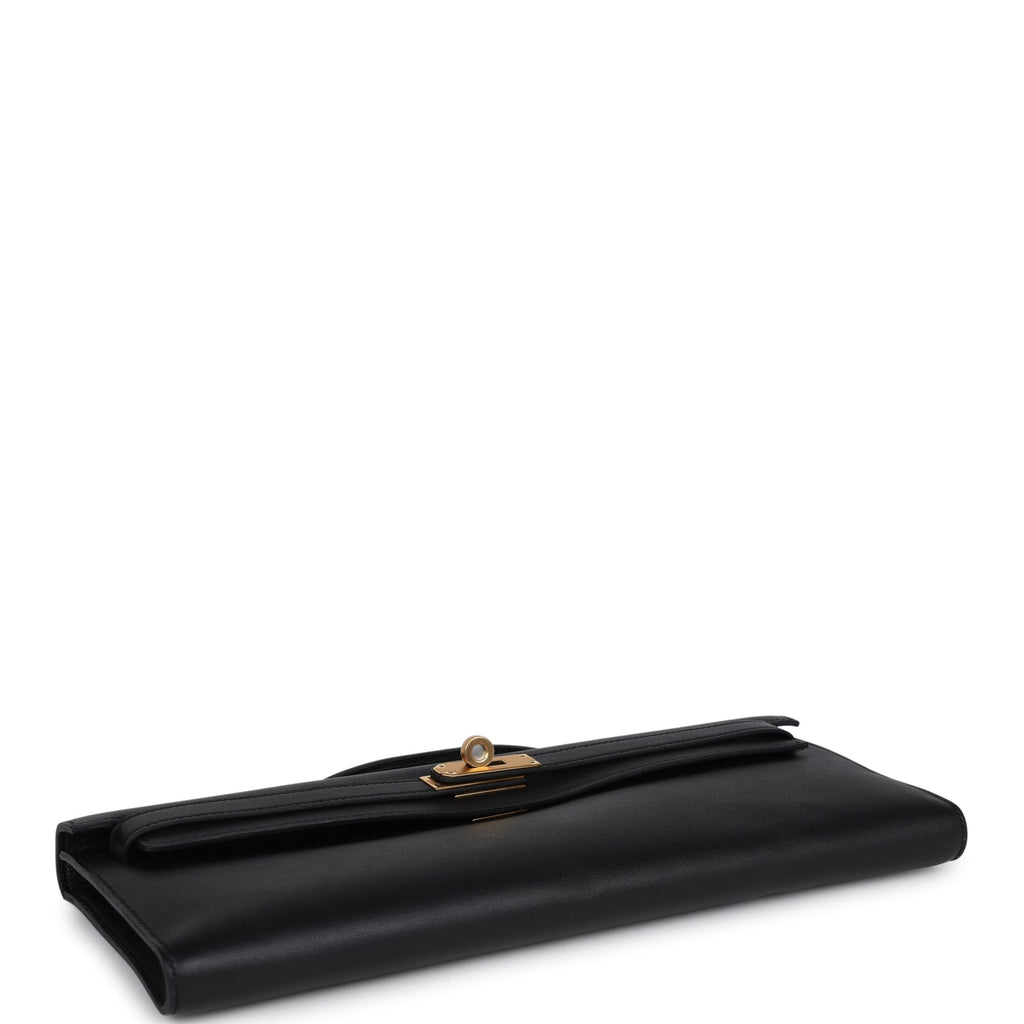 Hermès Kelly Cut Black Swift Gold Hardware