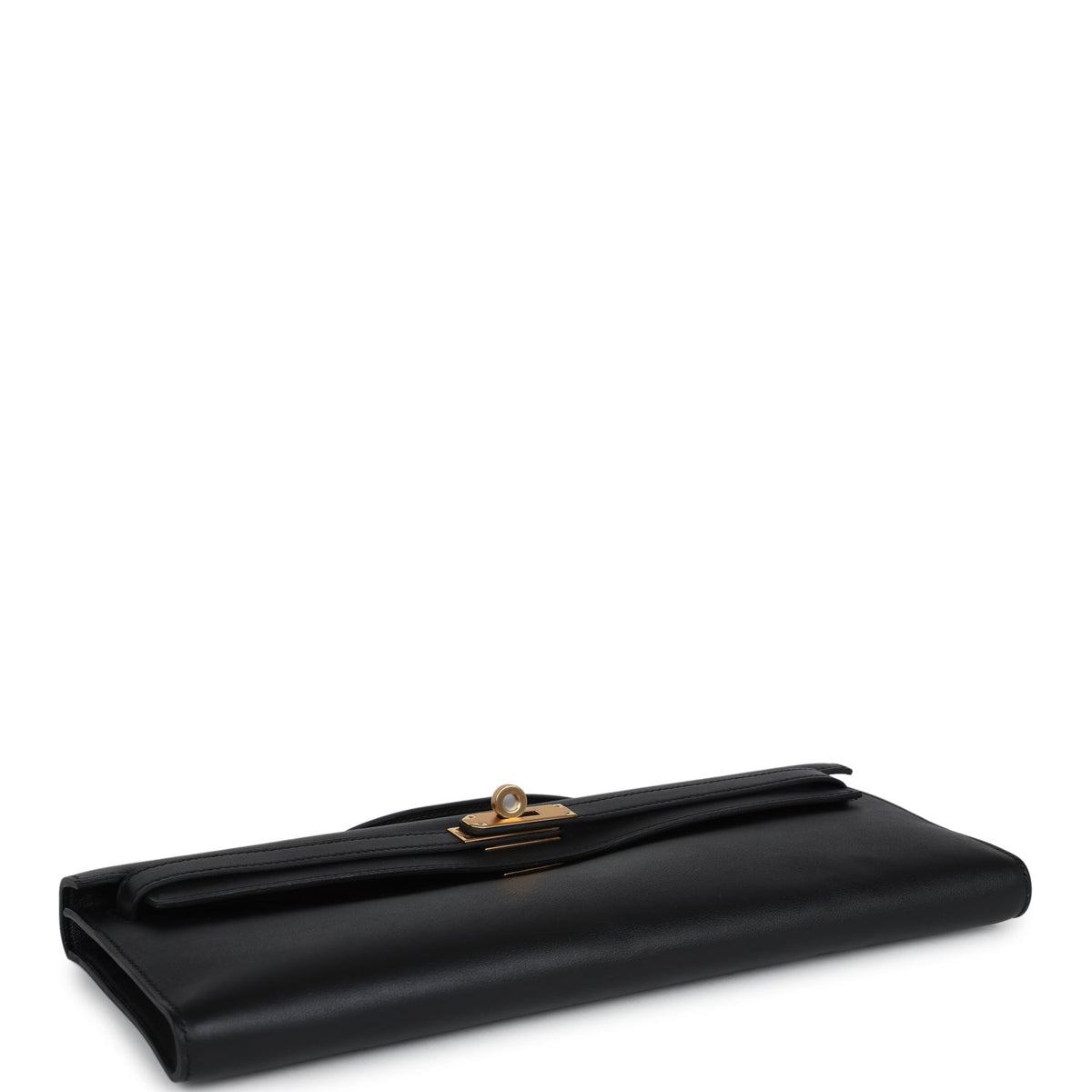 Hermès Kelly Cut Black Swift Gold Hardware