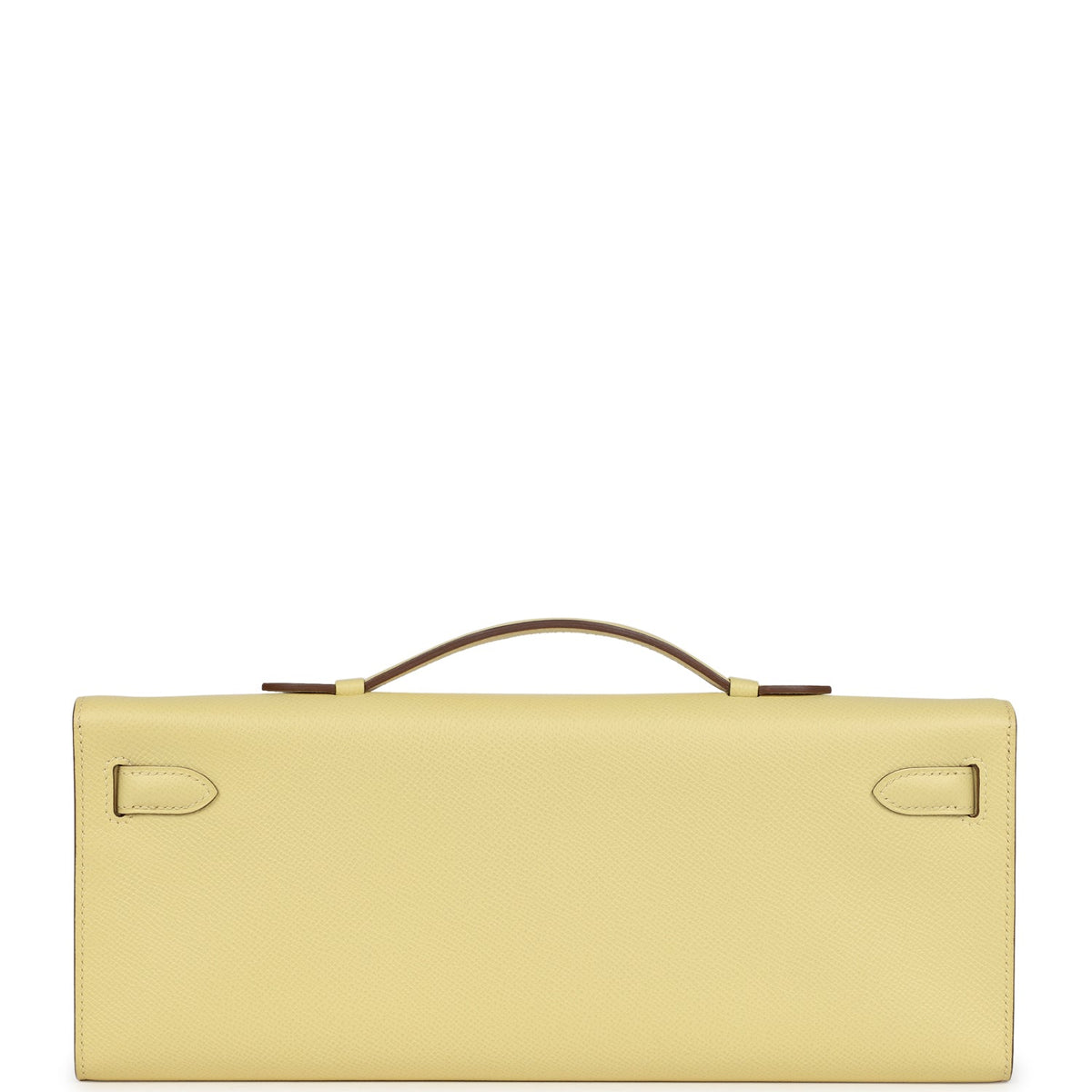 Hermès Kelly Cut Jaune Poussin Epsom Palladium Hardware