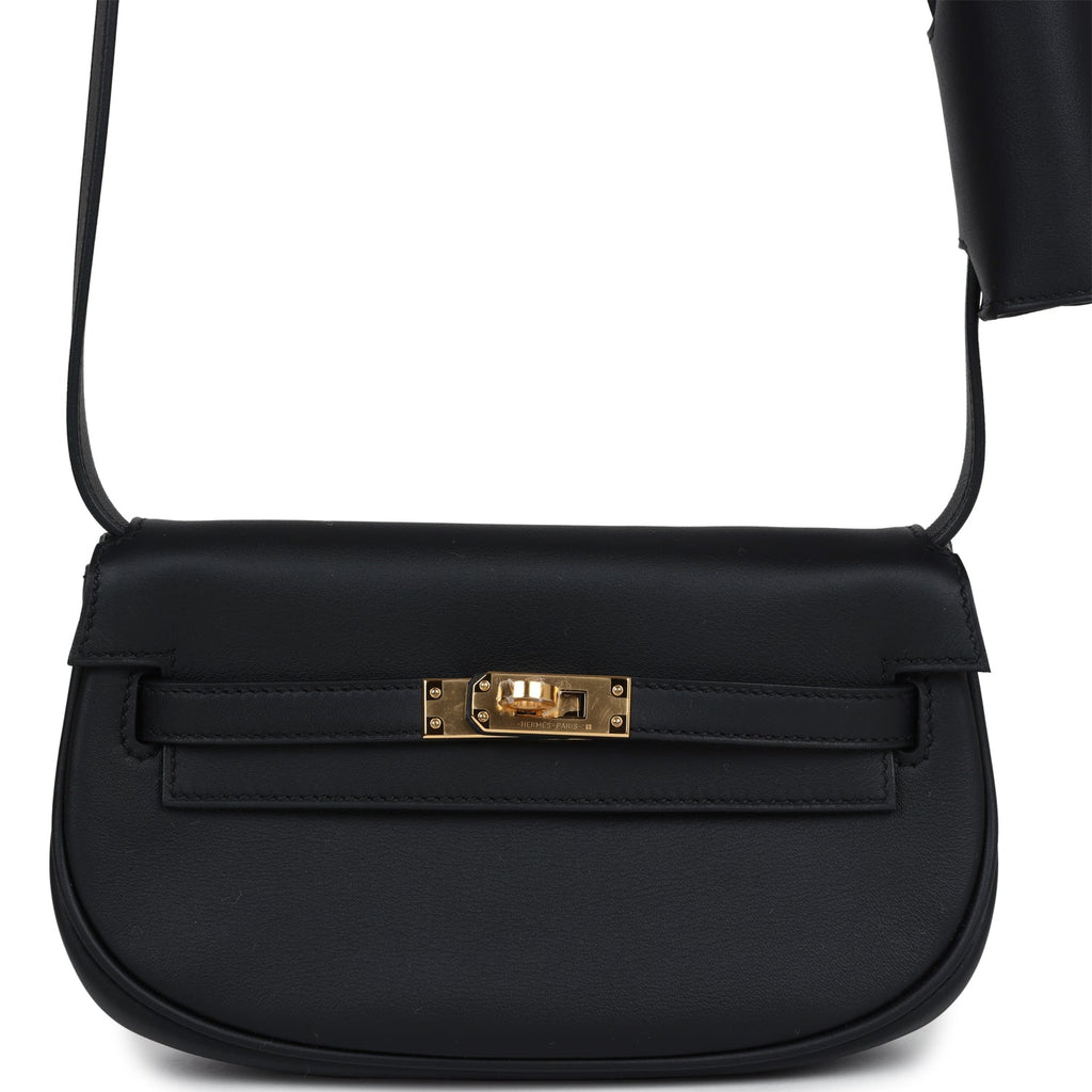 Hermès Kelly Moove Black Swift Gold Hardware