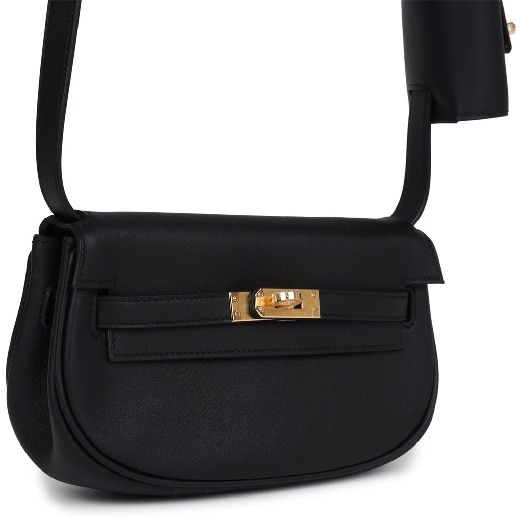 Hermès Kelly Moove Black Swift Gold Hardware