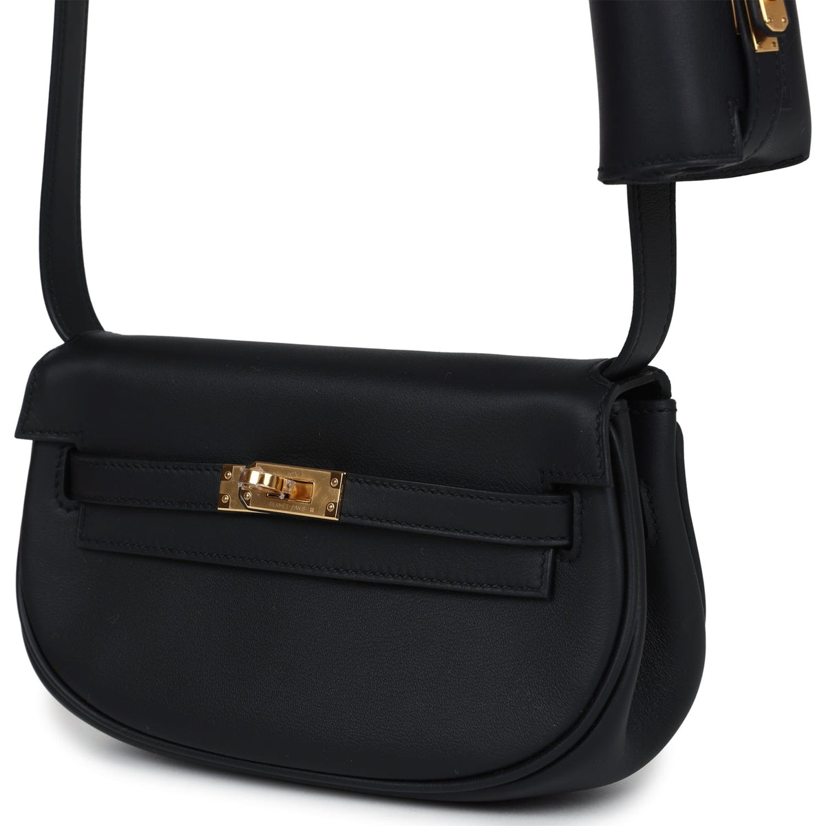 Hermès Kelly Moove Black Swift Gold Hardware