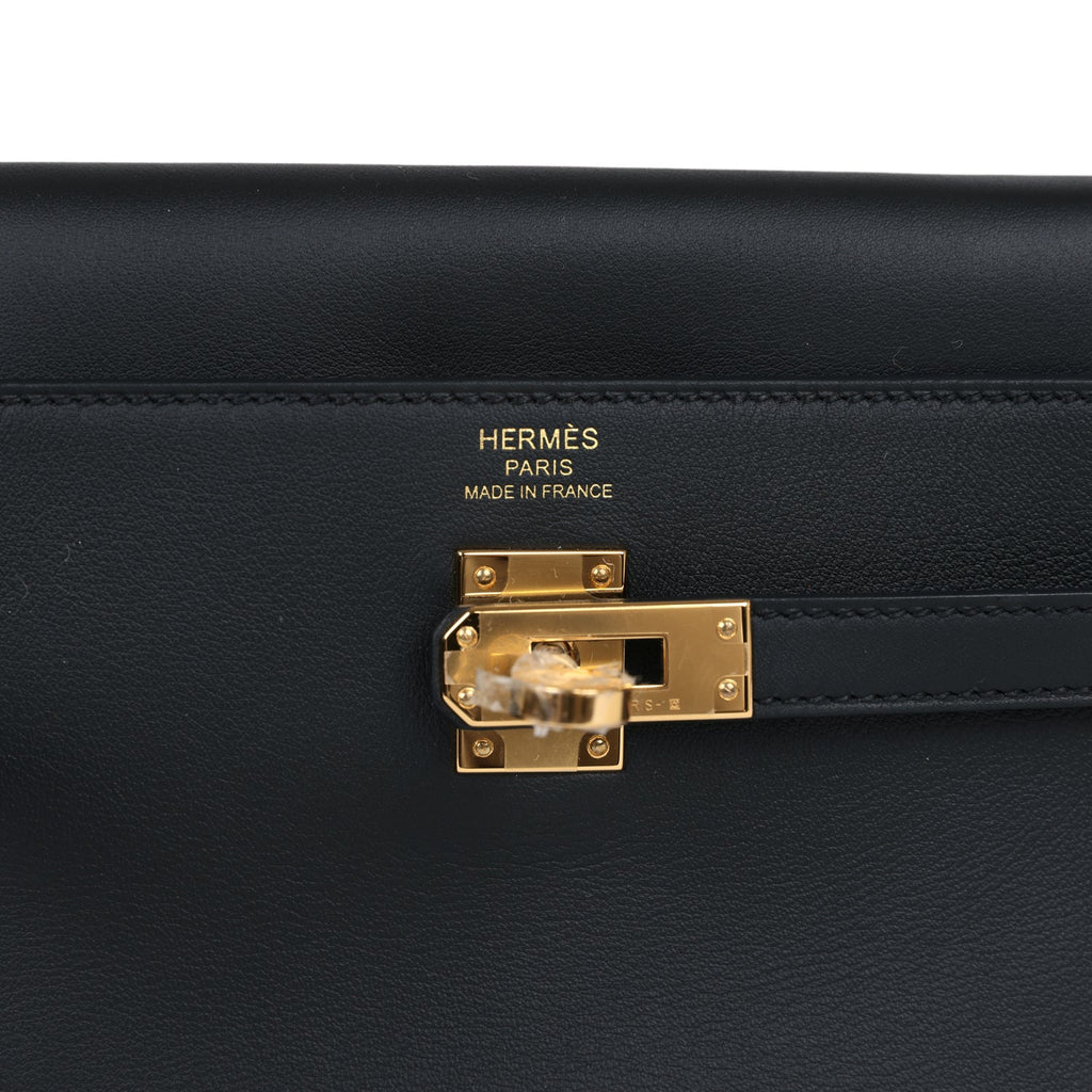 Hermès Kelly Moove Black Swift Gold Hardware
