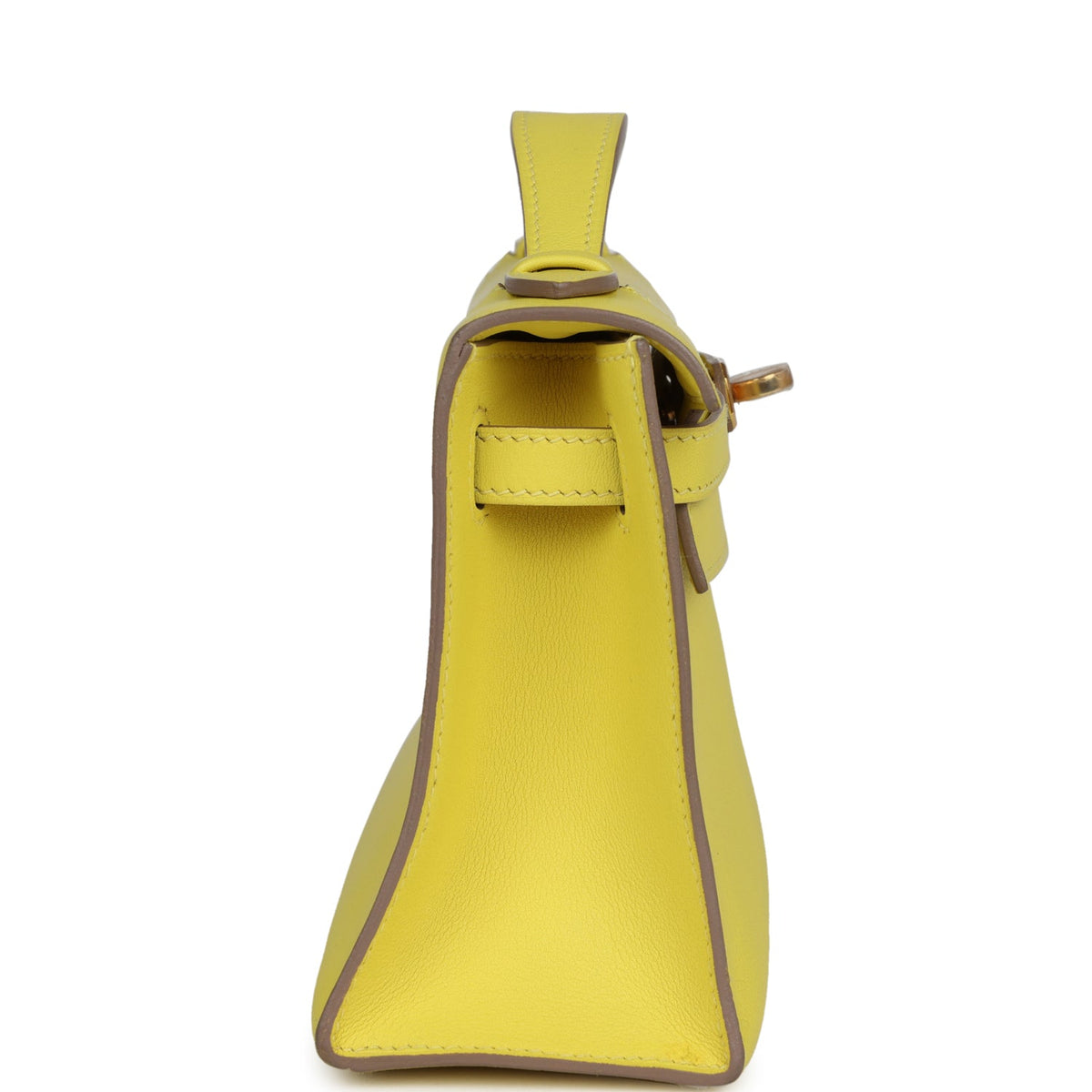 Hermès Kelly Pochette Lime Swift Gold Hardware