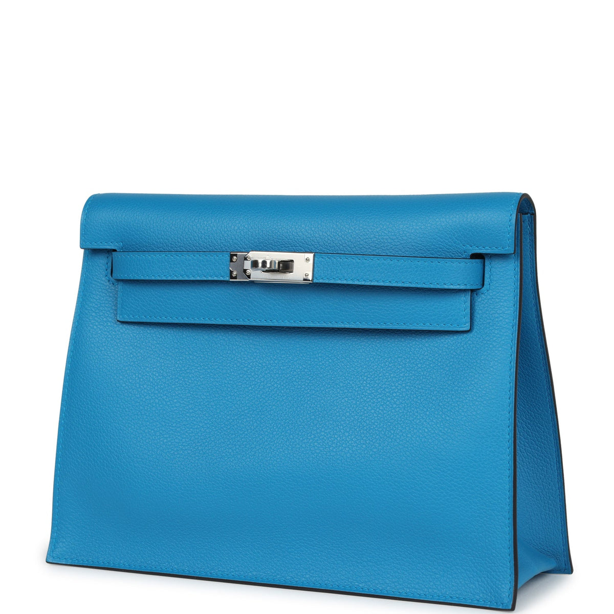 Hermès Kelly Danse Bleu Zanzibar Evercolor Palladium Hardware