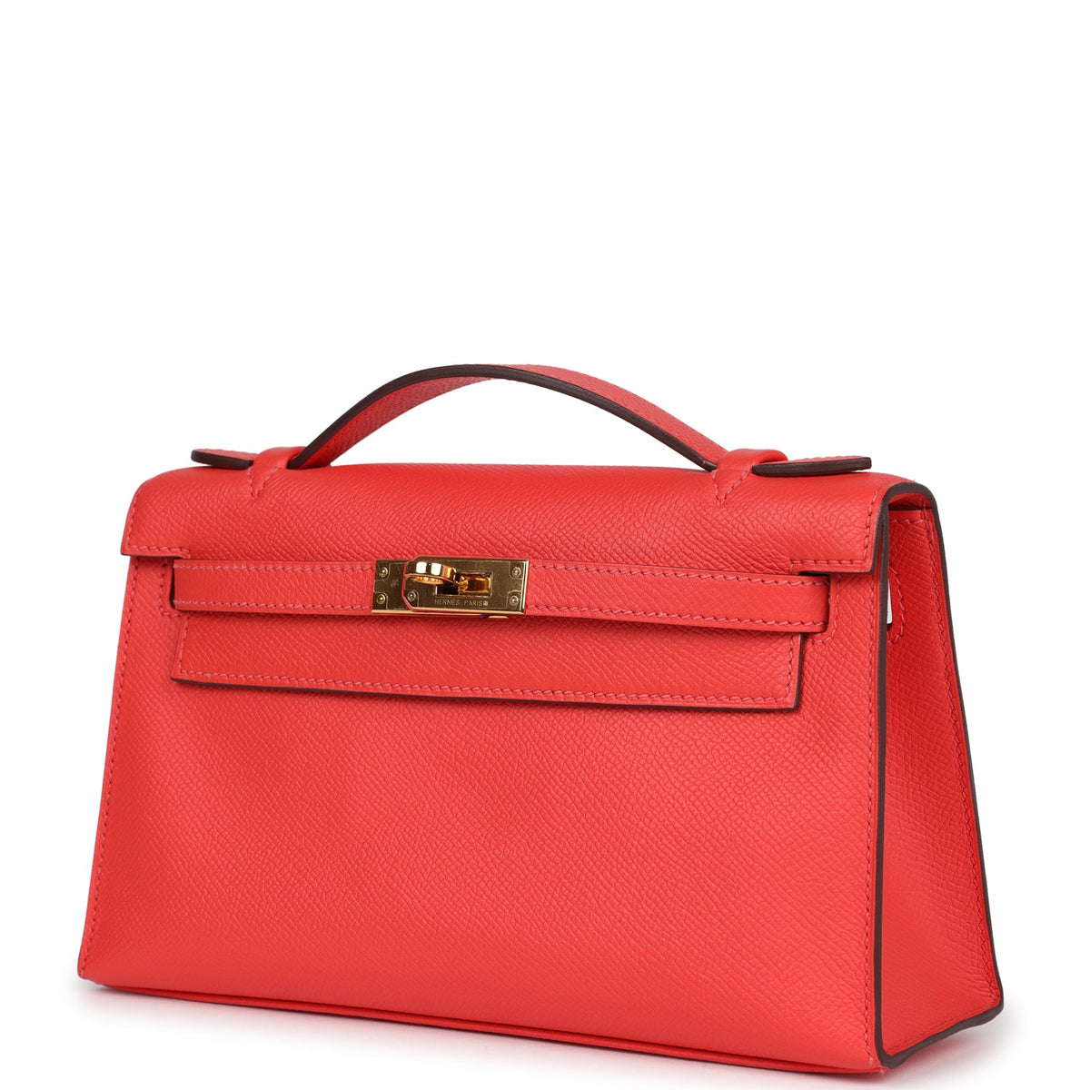 Hermès Kelly Pochette Rose Jaipur Epsom Gold Hardware