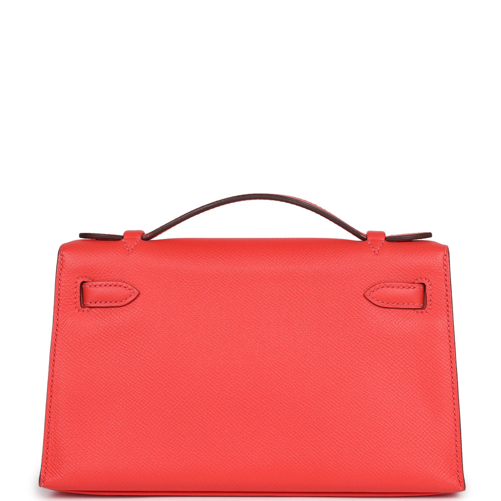 Hermès Kelly Pochette Rose Jaipur Epsom Gold Hardware
