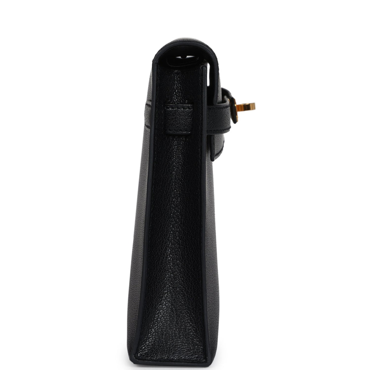 Hermès Kelly Elan Black Chevre Chamkila Gold Hardware