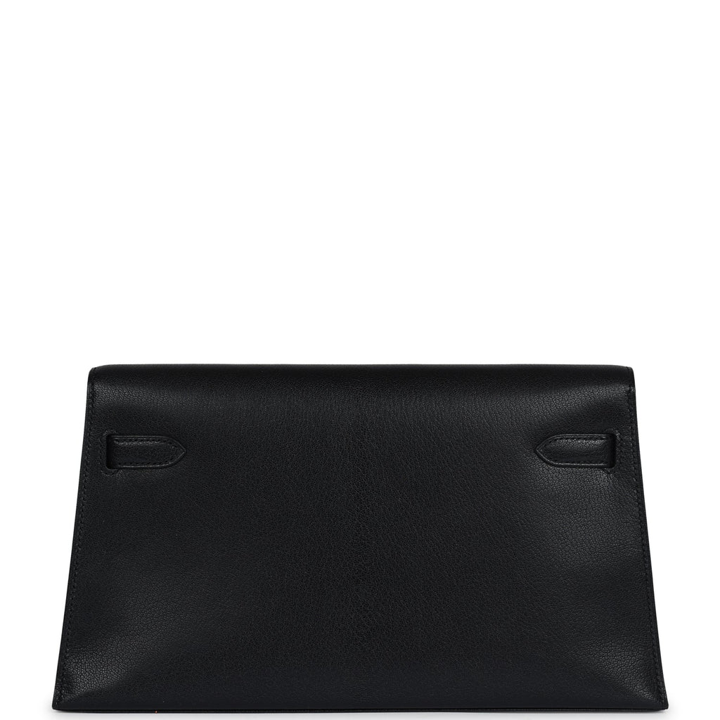 Hermès Kelly Elan Black Chevre Chamkila Gold Hardware