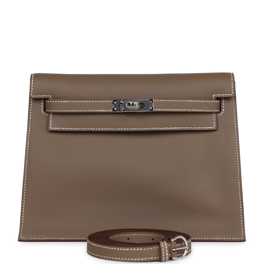 Hermès Kelly Danse Etoupe Swift Palladium Hardware