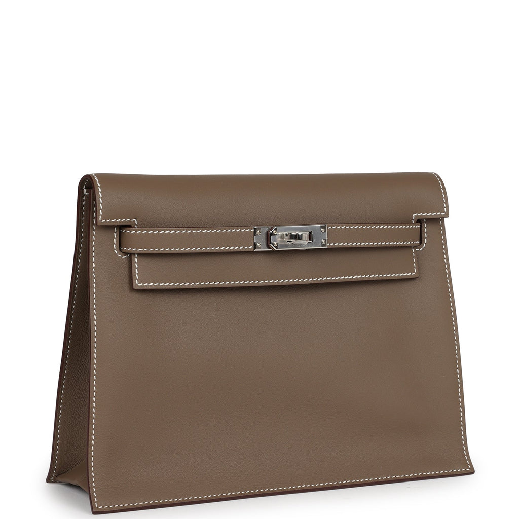 Hermès Kelly Danse Etoupe Swift Palladium Hardware