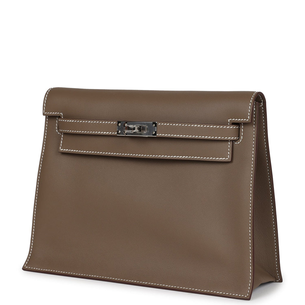 Hermès Kelly Danse Etoupe Swift Palladium Hardware