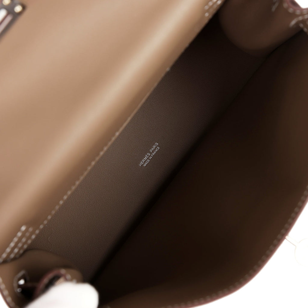 Hermès Kelly Danse Etoupe Swift Palladium Hardware