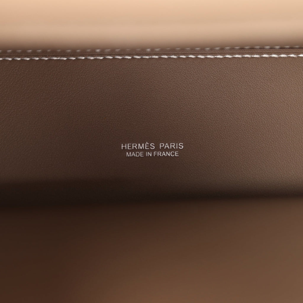Hermès Kelly Danse Etoupe Swift Palladium Hardware