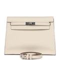 Hermès Kelly Sellier 25 Nata Verso Epsom Palladium Hardware