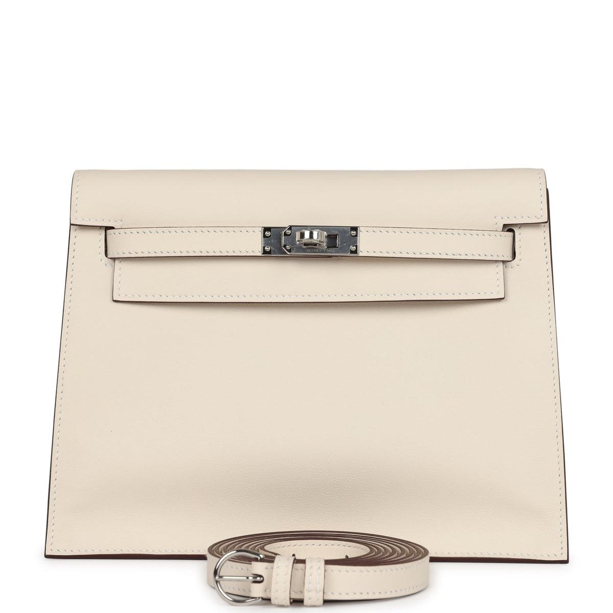 Hermès Kelly Sellier 25 Nata Verso Epsom Palladium Hardware