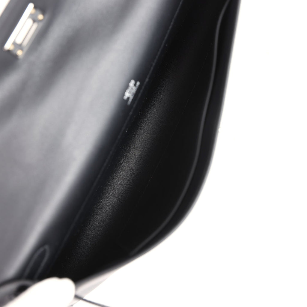 Hermès Kelly Cut Black Swift Palladium Hardware