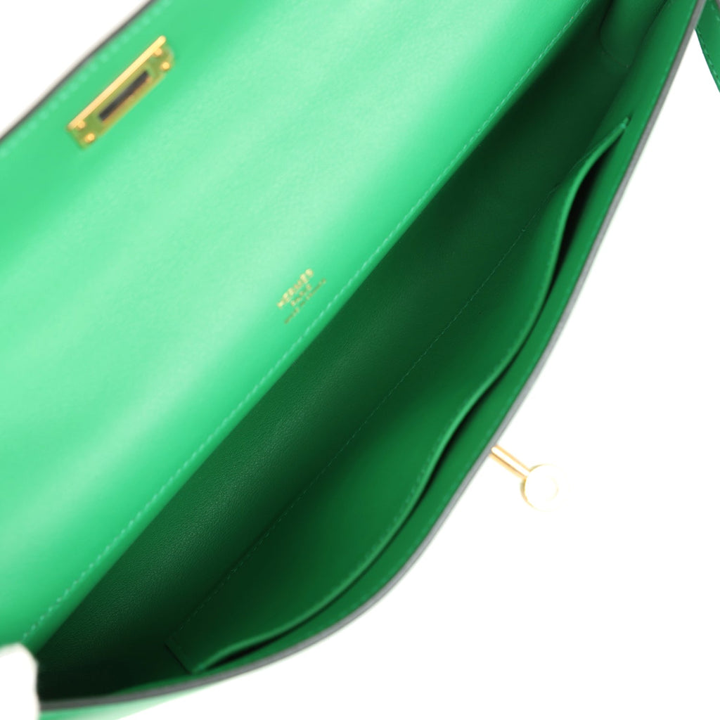 Hermès Kelly Cut Bambou Swift Gold Hardware