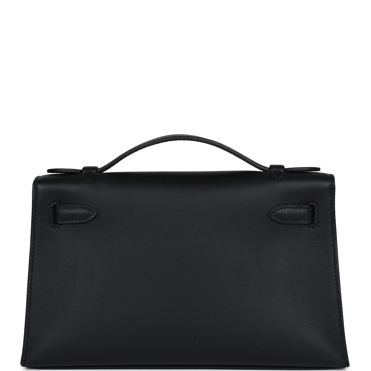 Hermès Kelly Pochette Black Swift Gold Hardware